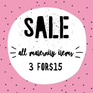 Bundle 3 maternity items for $15